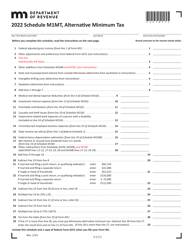 Schedule M1MT Alternative Minimum Tax - Minnesota