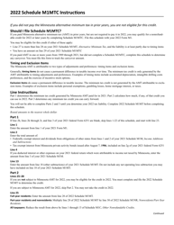 Schedule M1MTC Alternative Minimum Tax Credit - Minnesota, Page 2