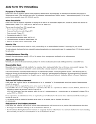 Form TPD Tax Position Disclosure - Minnesota, Page 2