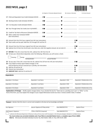 Form M1X Amended Minnesota Income Tax - Minnesota, Page 2