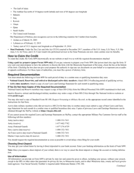 Form M99 Credit for Military Service in a Combat Zone - Minnesota, Page 3