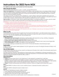 Form M2X Amended Income Tax Return for Estates and Trusts - Minnesota, Page 5