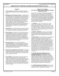 NRC Form 754 Armed Security Personnel Firearms Background Check, Page 3