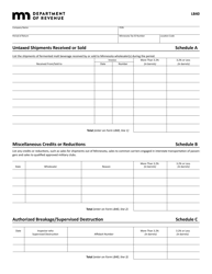 Form LB40 Fermented Malt Beverages Excise Tax Return - Minnesota, Page 2