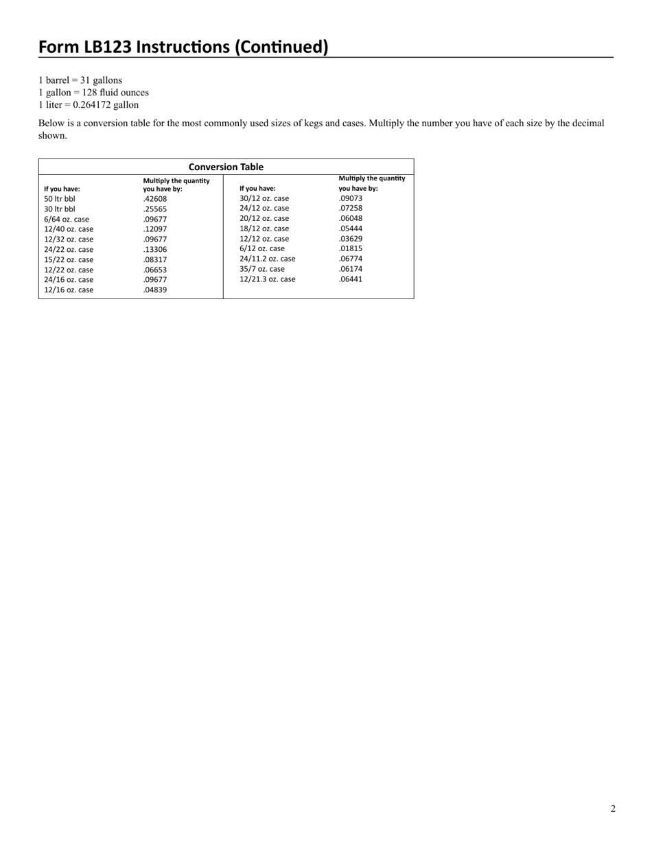 Form LB123 Common Carrier Excise Tax Return - Minnesota, Page 4