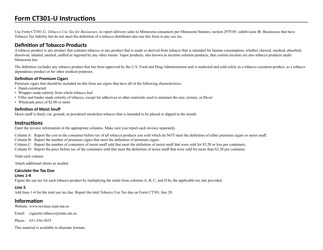 Form CT301-U Tobacco Use Tax for Businesses - Connecticut, Page 2