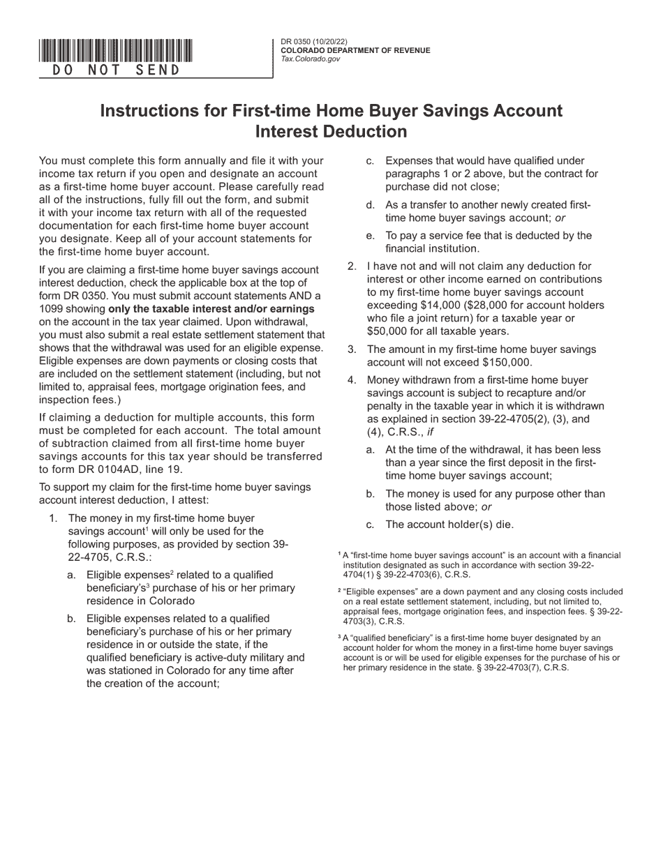 Form DR0350 2022 Fill Out, Sign Online and Download Fillable PDF