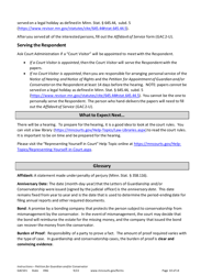 Form GAC501 Instructions - Petition for Guardian and/or Conservator of an Adult - Minnesota, Page 10