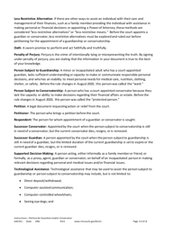 Form GAC501 Instructions - Petition for Guardian and/or Conservator of an Adult - Minnesota, Page 13