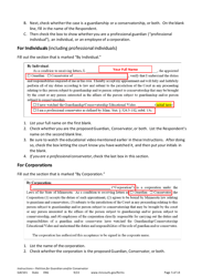 Form GAC501 Instructions - Petition for Guardian and/or Conservator of an Adult - Minnesota, Page 5