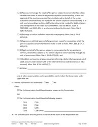 Form GAC5-U Petition for Appointment of General Conservator or Guardian - Minnesota, Page 14