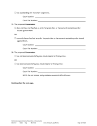 Form GAC5-U Petition for Appointment of General Conservator or Guardian - Minnesota, Page 17