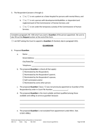 Form GAC5-U Petition for Appointment of General Conservator or Guardian - Minnesota, Page 4