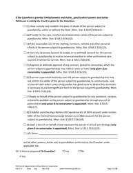 Form GAC5-U Petition for Appointment of General Conservator or Guardian - Minnesota, Page 7