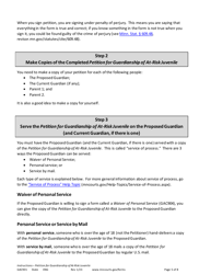 Form GAC901 Instructions - Petition for Guardianship of at-Risk Juvenile (18-21 Years Old) - Minnesota, Page 5