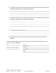 Form GAC902 Petition for Guardianship of at-Risk Juvenile - Minnesota, Page 5