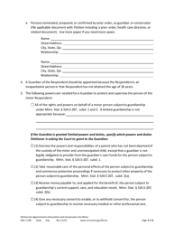 Form GAC5-UM Petition for Appointment of Guardian and Conservator of a Minor - Minnesota, Page 3