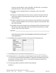 Form GAC5-UM Petition for Appointment of Guardian and Conservator of a Minor - Minnesota, Page 5