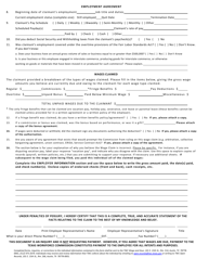 Form WH-2 Employer Response to Wage Claim - Texas, Page 4