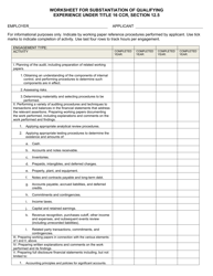 Form 11A-7 Certificate of Attest Experience - California, Page 8