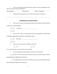 Employment Discrimination Complaint - Missouri, Page 3