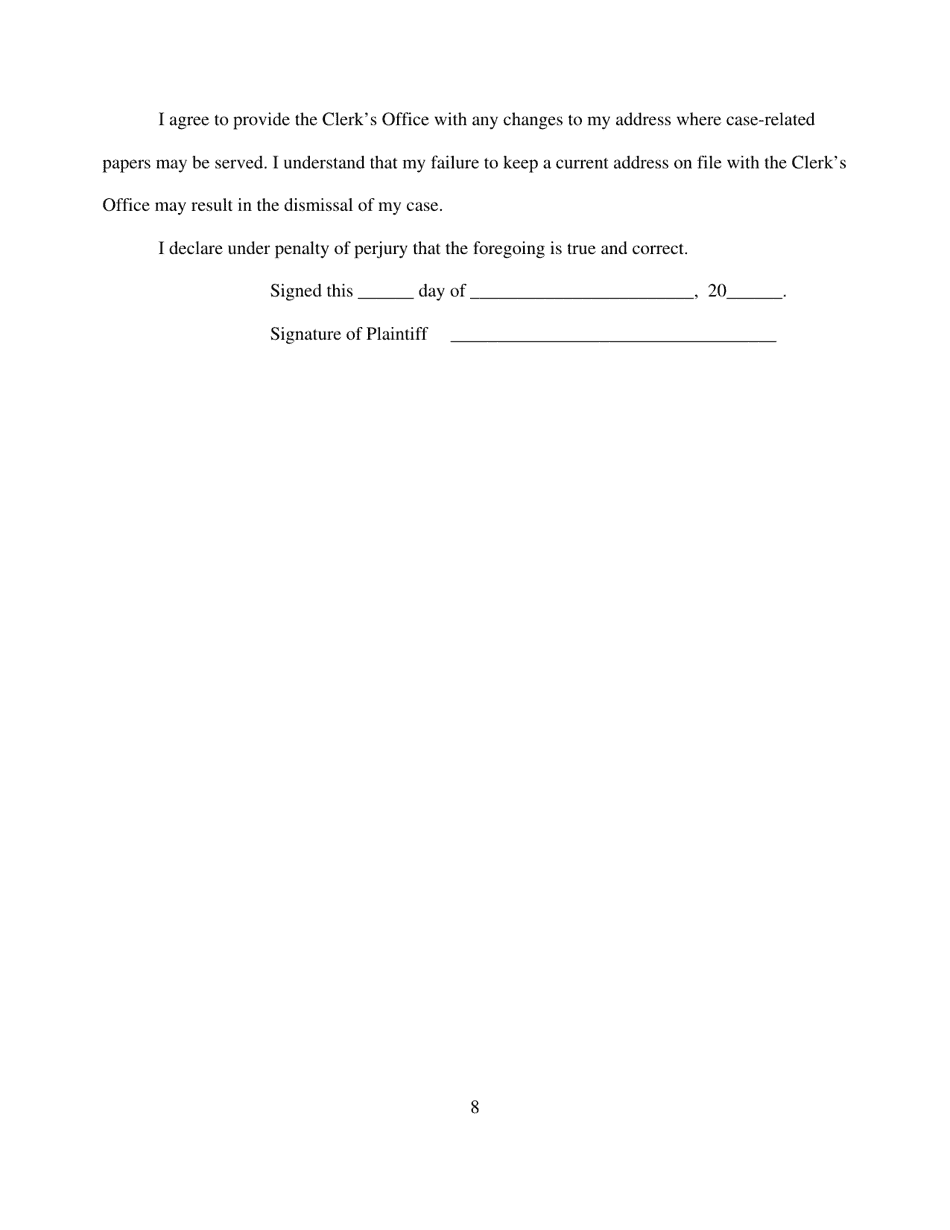 Employment Discrimination Complaint - Missouri, Page 8