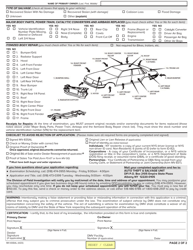 Form MV-83SAL Salvage Examination/Title Application - New York, Page 2