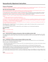 Schedule M2NC Federal Adjustments - Minnesota, Page 3