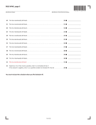 Schedule KFNC Federal Adjustments - Minnesota, Page 2