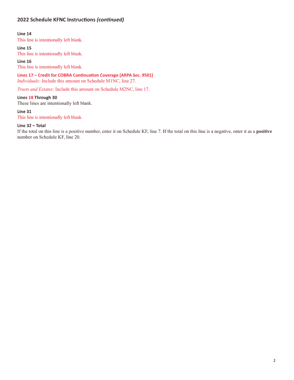 Schedule KFNC Federal Adjustments - Minnesota, Page 4