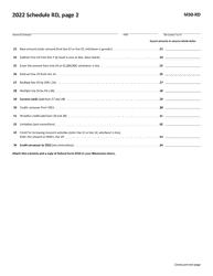 Form M30-RD Credit for Increasing Research Activities - Minnesota, Page 2