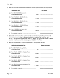 Form 133.27 Year-End Report of Sales of Federal Covered Securities by a Money Market Fund - Texas, Page 2