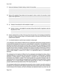 Form 133.5 Secondary Trading Exemption Notice - Texas, Page 4