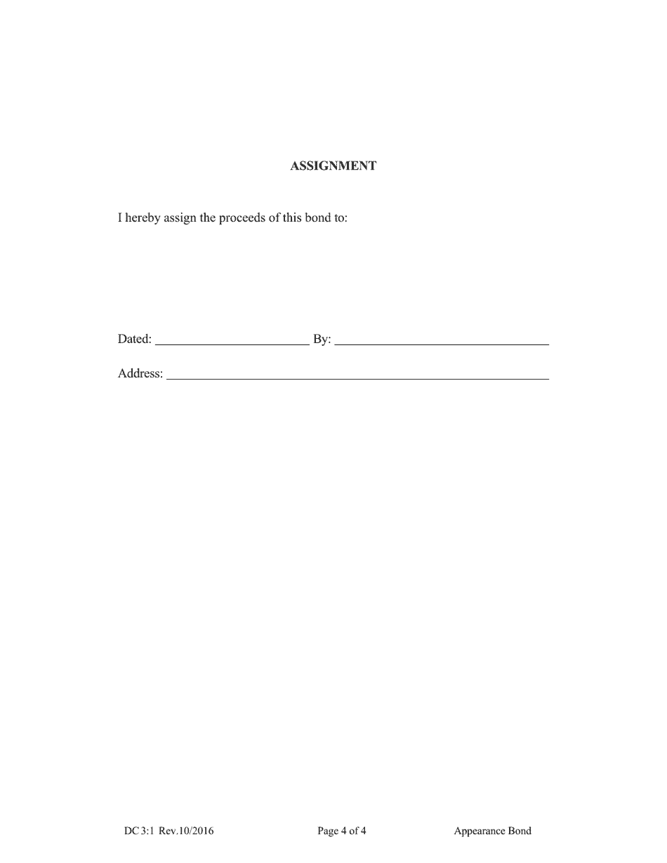 Form DC3:1 Appearance Bond - Nebraska, Page 4