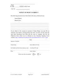 Form CC16:2.33M Annual Packet Ma - Guardianship for a Minor Annual Reporting Forms - Nebraska, Page 10