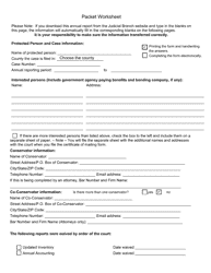 Form CC16:2.35 Annual Packet C - Conservatorship Annual Reporting Forms - Nebraska, Page 2