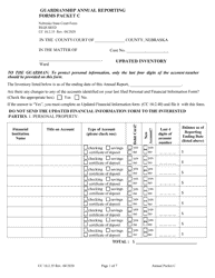 Form CC16:2.35 Annual Packet C - Conservatorship Annual Reporting Forms - Nebraska, Page 3