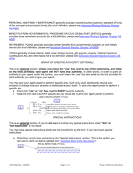 Instructions for Form DC6:12 Nebraska Power of Attorney - Nebraska, Page 3