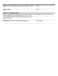Form F-01827 Application for Reduction of Cost Share - Wisconsin, Page 6