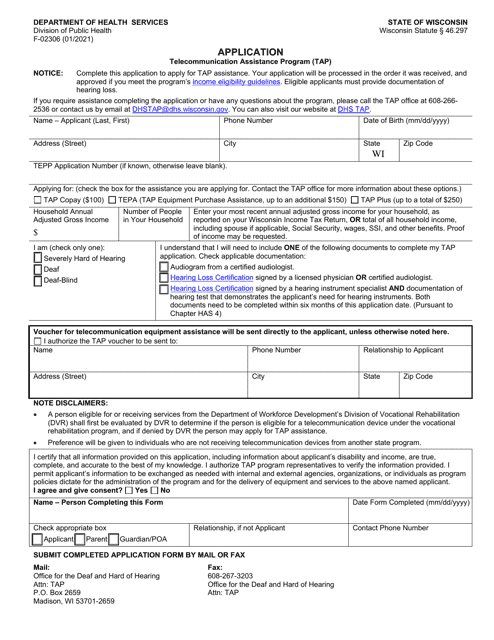 Form F-02306  Printable Pdf