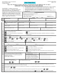 Document preview: Formulario F-05108S Hoja De Trabajo Para Crear El Registro De Nacimiento De Su Hijo - Wisconsin (Spanish)