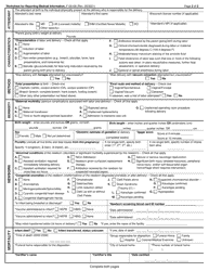Form F-05109 Worksheet for Reporting Medical Information - Wisconsin, Page 2