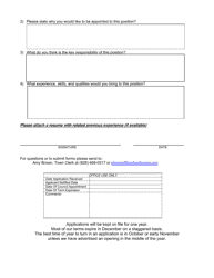 Citizen Application Form to Serve on a Commission, Committee, Task Force or Board - Town of Wickenburg, Arizona, Page 2
