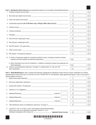 Form IT-20S (IT-65; State Form 49181) Schedule IN K-1 Shareholder&#039;s/Partner&#039;s Share of Indiana Adjusted Gross Income, Deductions, Modifications, and Credits - Indiana, Page 2