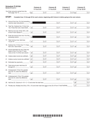 State Form 48437 Schedule IT-2210A Annualized Income Schedule for the Underpayment of Estimated Tax by Individuals - Indiana, Page 2