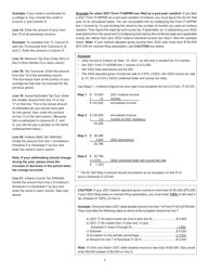 State Form 48437 Schedule IT-2210A Annualized Income Schedule for the Underpayment of Estimated Tax by Individuals - Indiana, Page 4