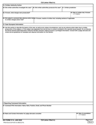 DD Form 3114 Department of Defense Uniform Command Disposition Report, Page 3