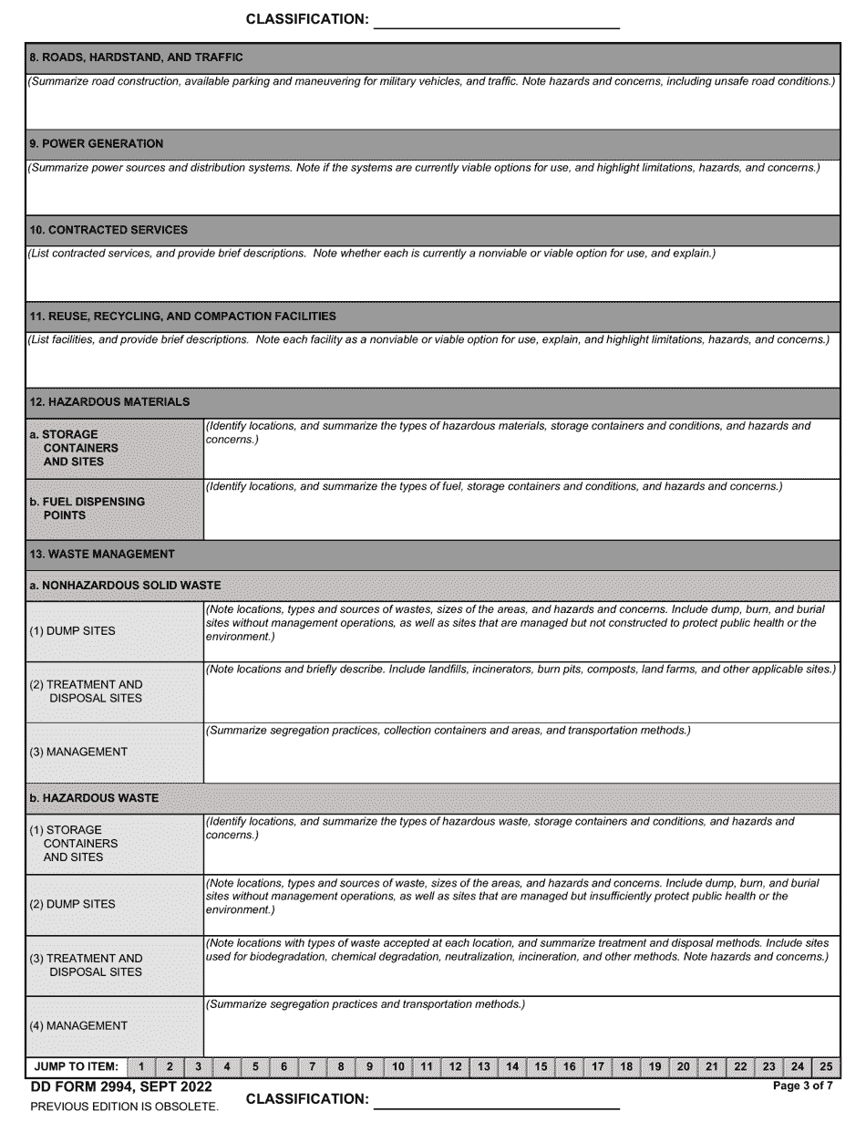 DD Form 2994 Environmental Baseline Survey (Ebs) Report, Page 3