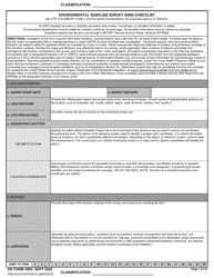 Document preview: DD Form 2993 Environmental Baseline Survey (Ebs) Checklist