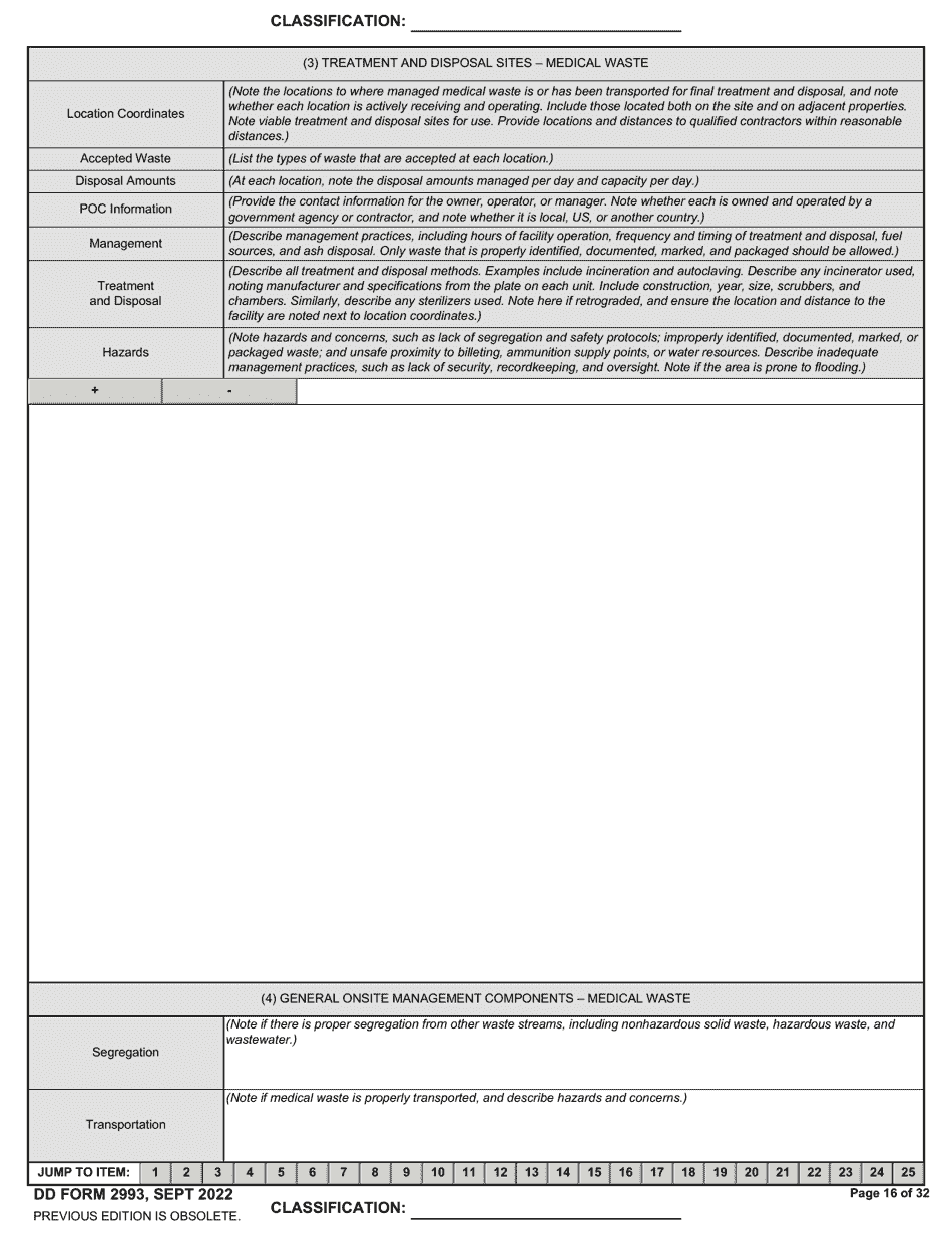 DD Form 2993 Environmental Baseline Survey (Ebs) Checklist, Page 16